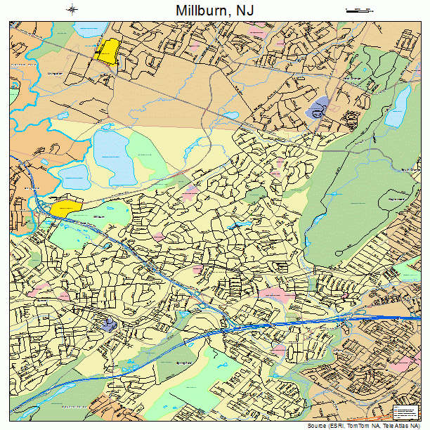 Millburn, NJ street map