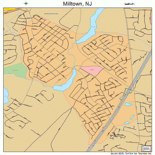 Milltown, NJ street map