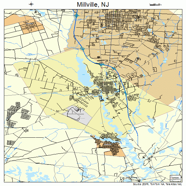 Millville, NJ street map