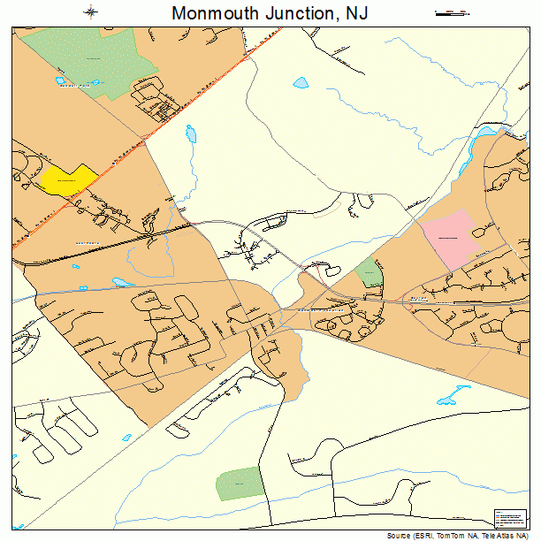 Monmouth Junction, NJ street map