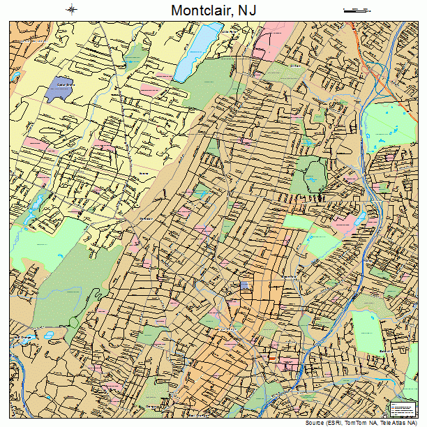 Montclair, NJ street map
