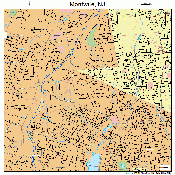 Montvale, NJ street map
