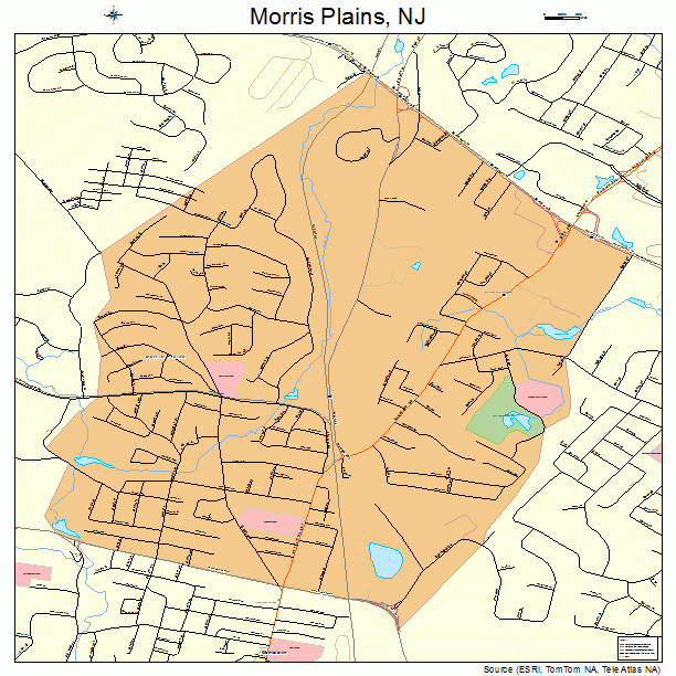 Morris Plains, NJ street map