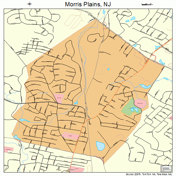 Morris County Nj Wall Map Premium Style By Marketmaps Mapsales ...