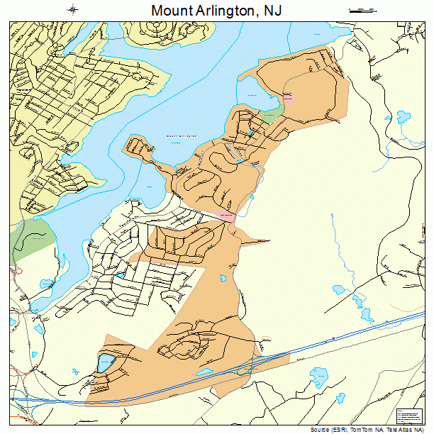 Mount Arlington, NJ street map