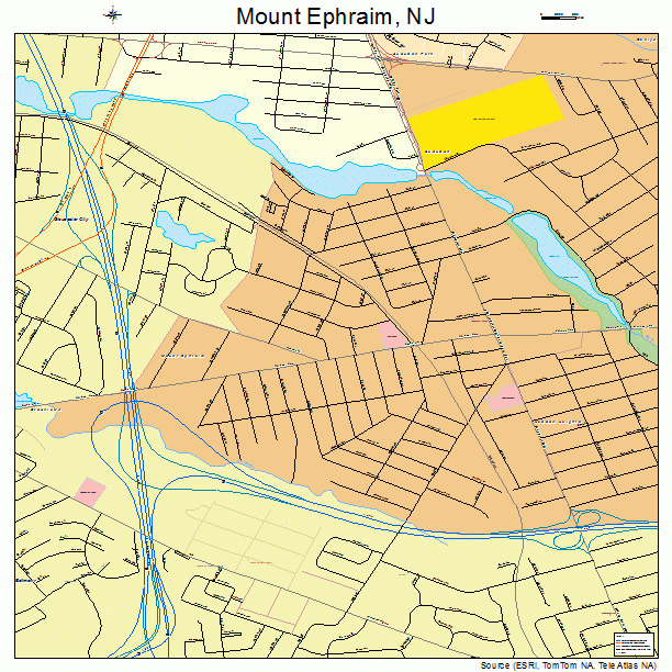 Mount Ephraim, NJ street map