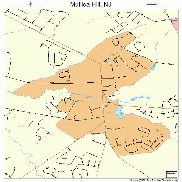 Mullica Hill, NJ street map
