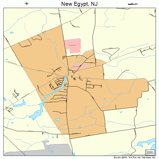 New Egypt, NJ street map