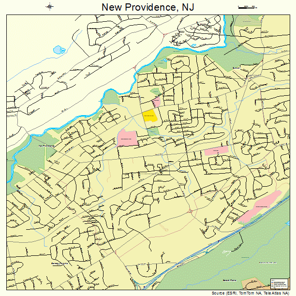 New Providence, NJ street map