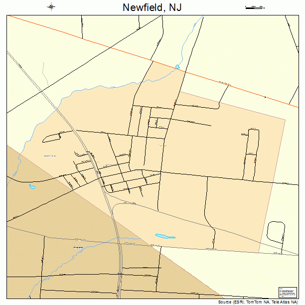 Newfield, NJ street map