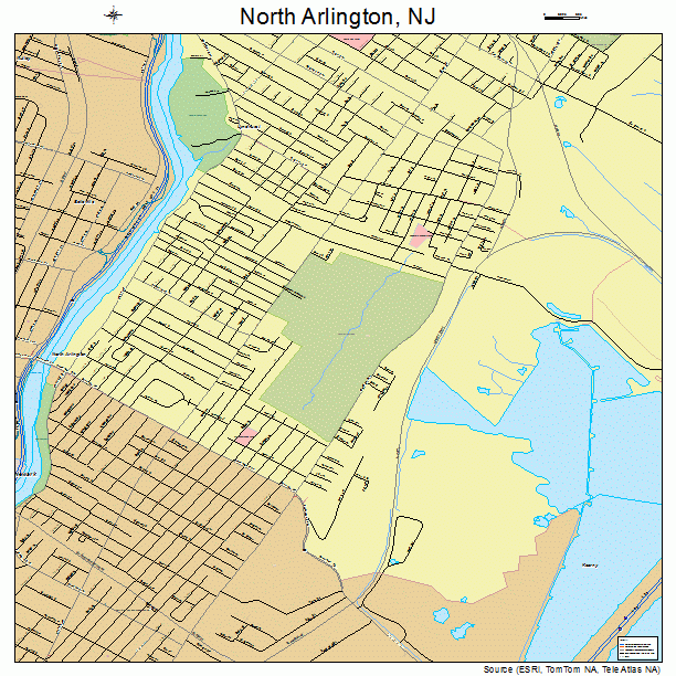 North Arlington, NJ street map