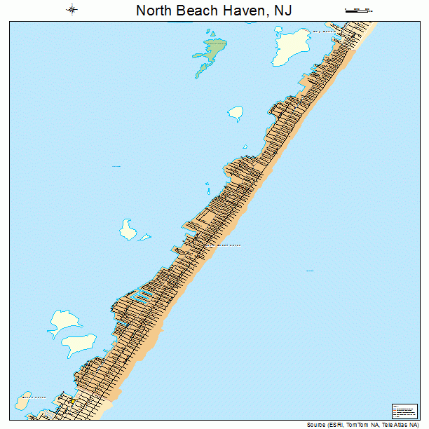 North Beach Haven, NJ street map