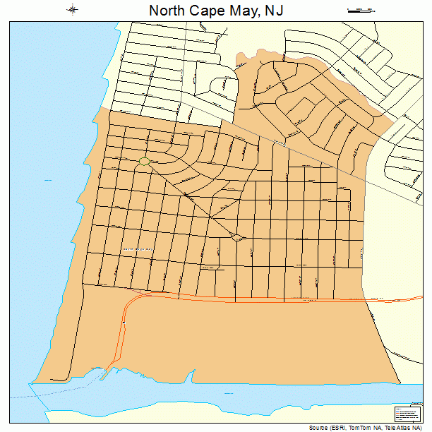 North Cape May, NJ street map