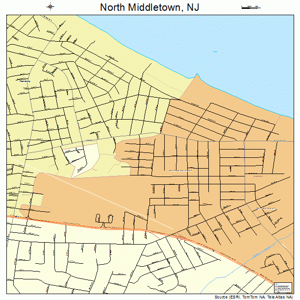 North Middletown, NJ street map