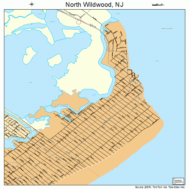 North Wildwood, NJ street map