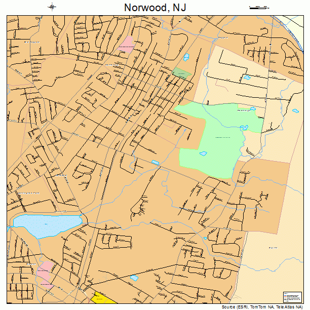 Norwood, NJ street map