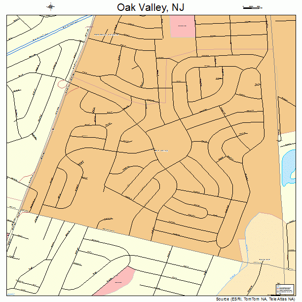 Oak Valley, NJ street map