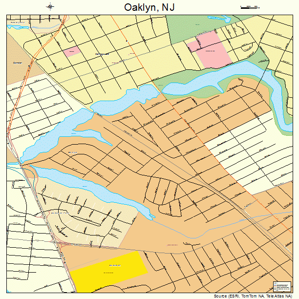 Oaklyn, NJ street map