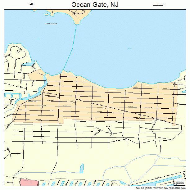 Ocean Gate, NJ street map