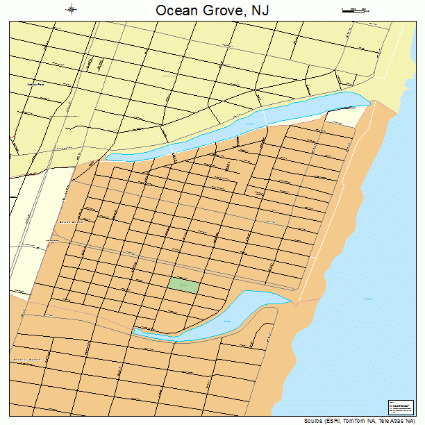 Ocean Grove, NJ street map