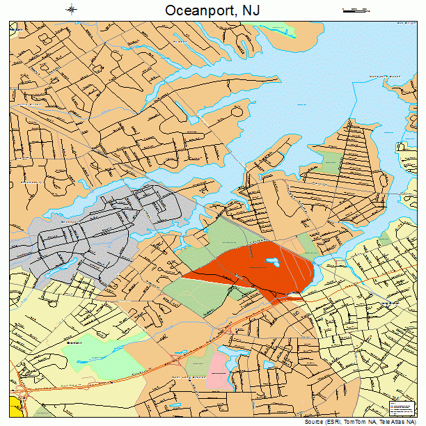 Oceanport, NJ street map