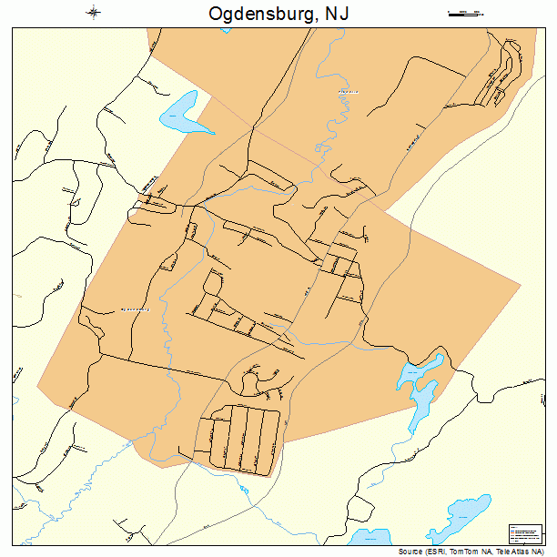 Ogdensburg, NJ street map
