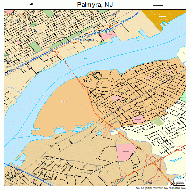 Palmyra, NJ street map