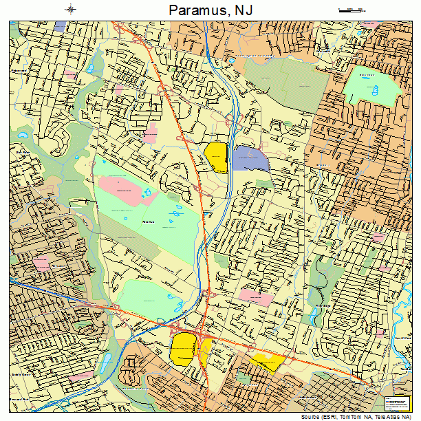 Paramus, NJ street map