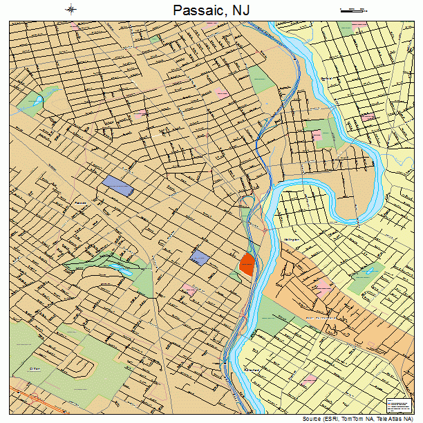 Passaic, NJ street map