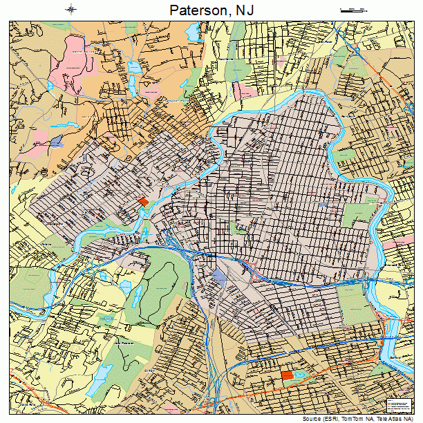 Paterson, NJ street map