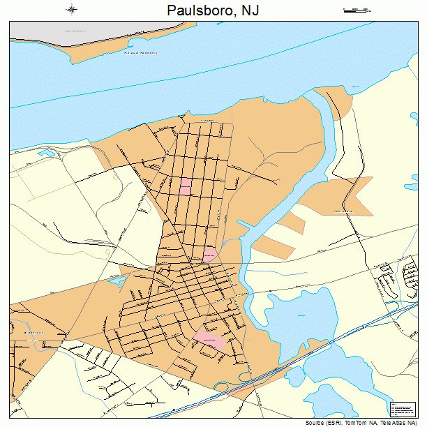 Paulsboro, NJ street map