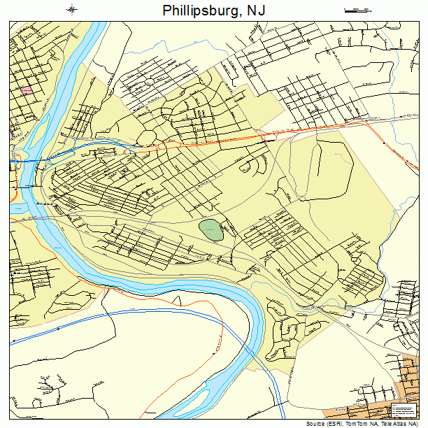 Phillipsburg, NJ street map