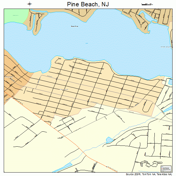 Pine Beach, NJ street map