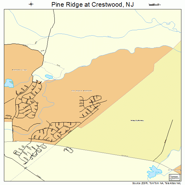 Pine Ridge at Crestwood, NJ street map