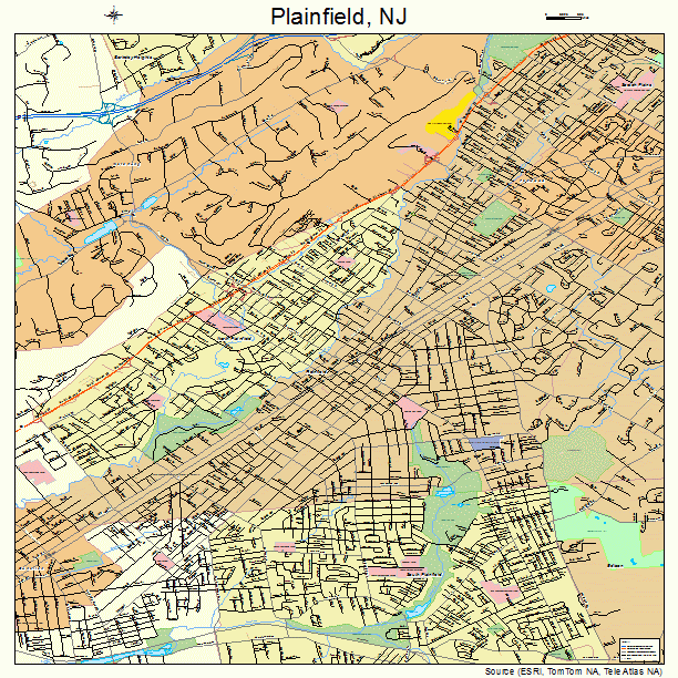 Plainfield, NJ street map