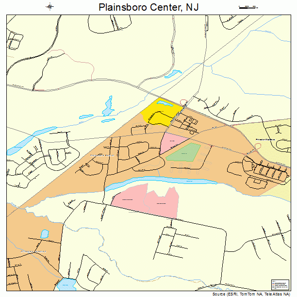 Plainsboro Center, NJ street map