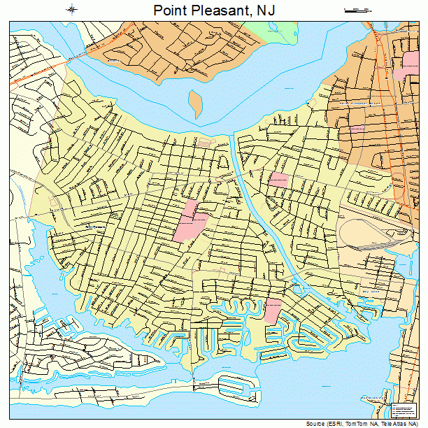 Point Pleasant, NJ street map