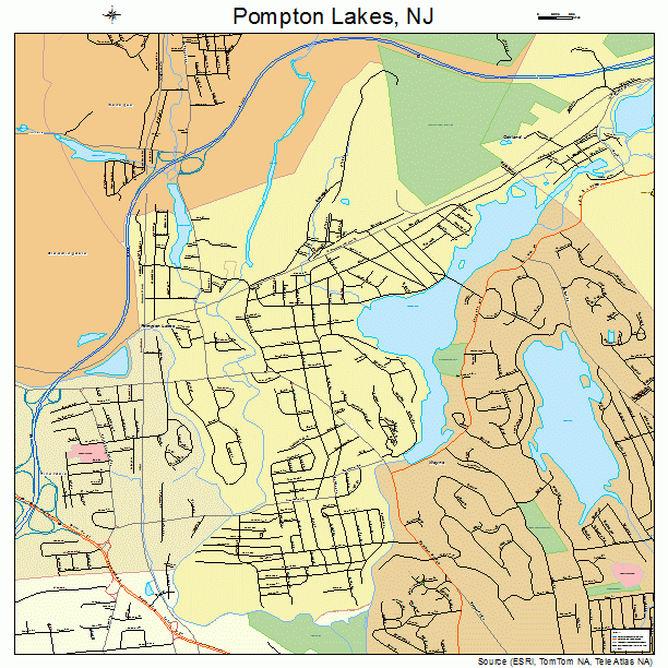 Pompton Lakes, NJ street map