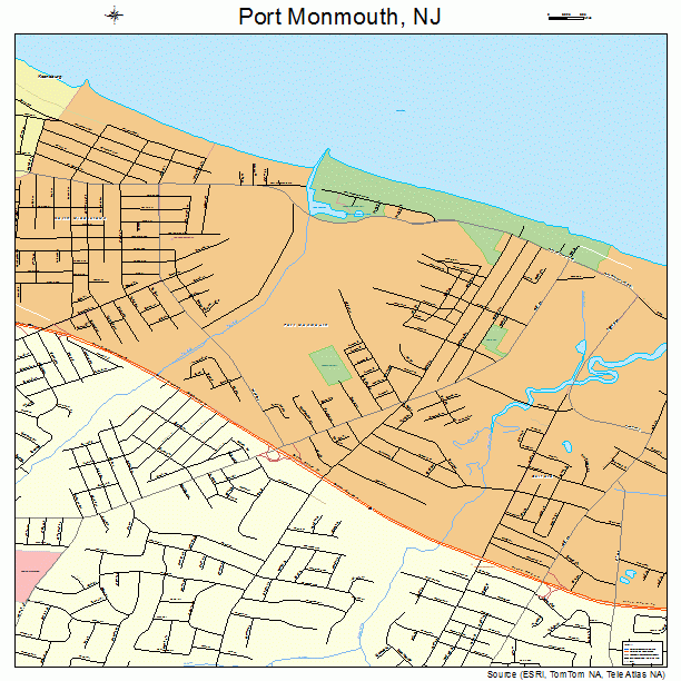 Port Monmouth, NJ street map