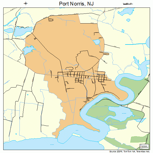 Port Norris, NJ street map