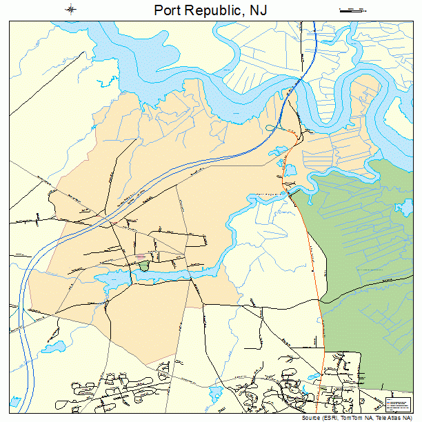 Port Republic, NJ street map
