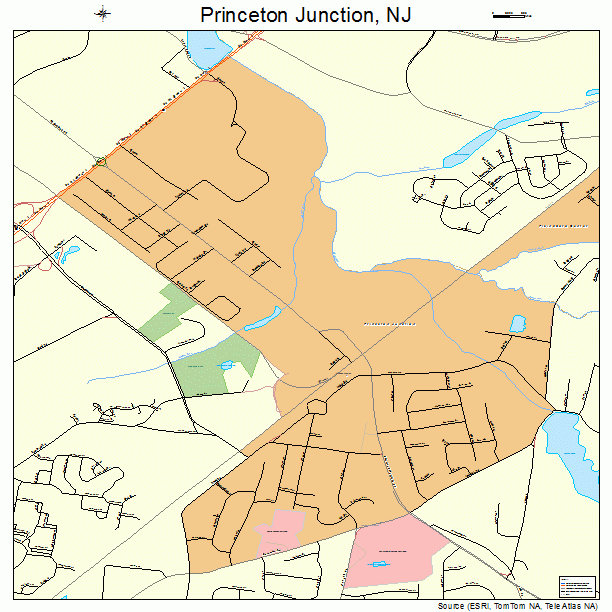Princeton Junction, NJ street map