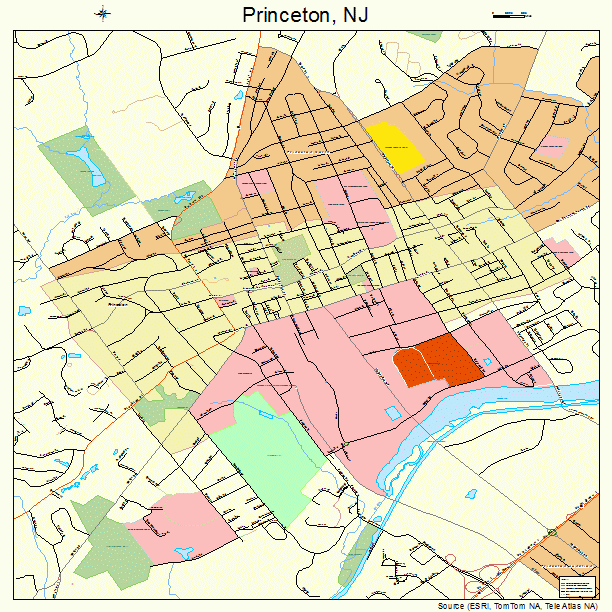 Princeton, NJ street map