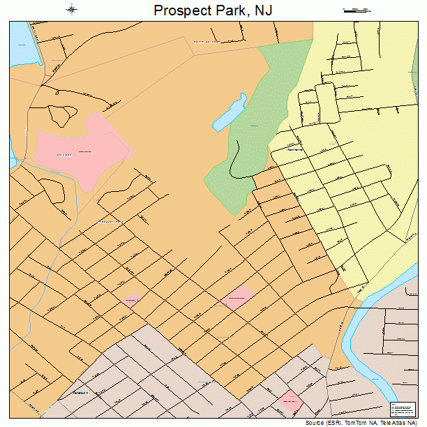 Prospect Park, NJ street map