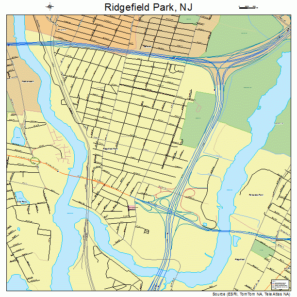 Ridgefield Park, NJ street map