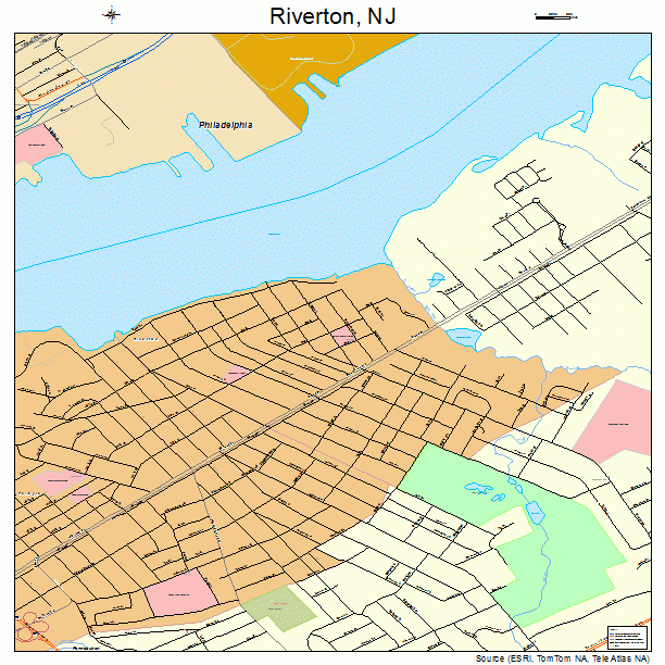 Riverton, NJ street map