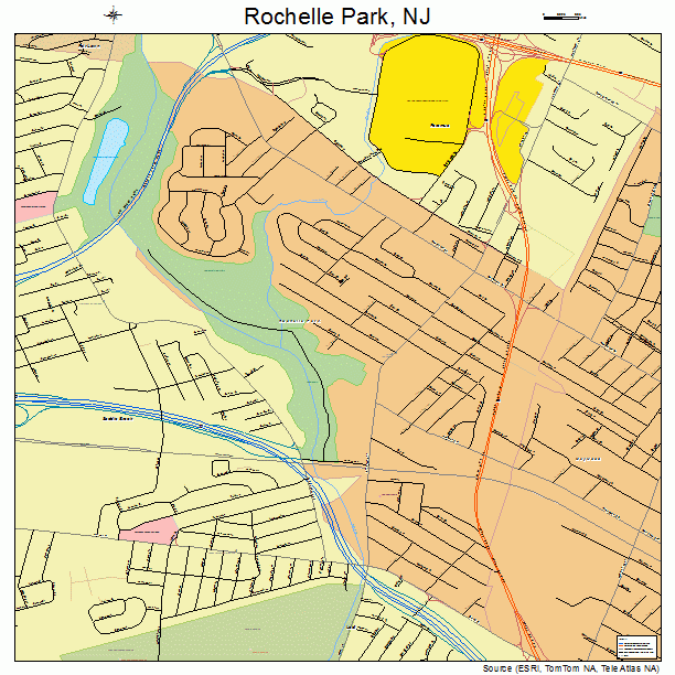 Rochelle Park, NJ street map