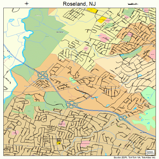 Roseland, NJ street map