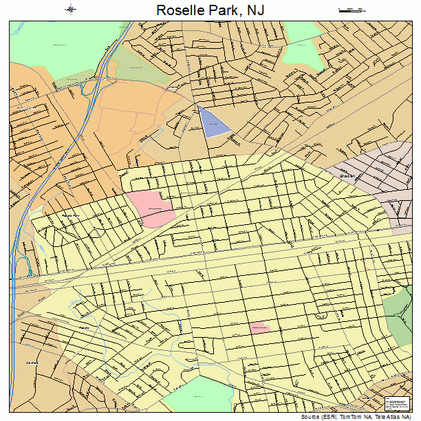 Roselle Park, NJ street map