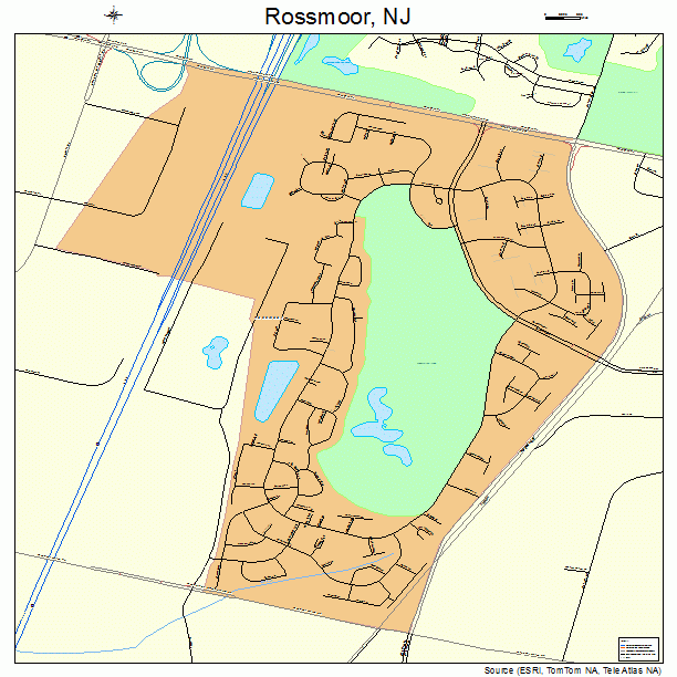 Rossmoor, NJ street map